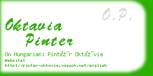 oktavia pinter business card